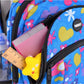 Flower & Heart Pattern Novelty Backpack