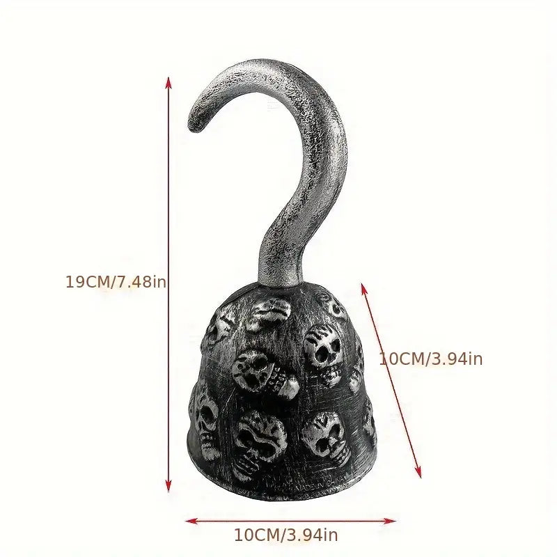 Pirate Hook Plastic with Skulls