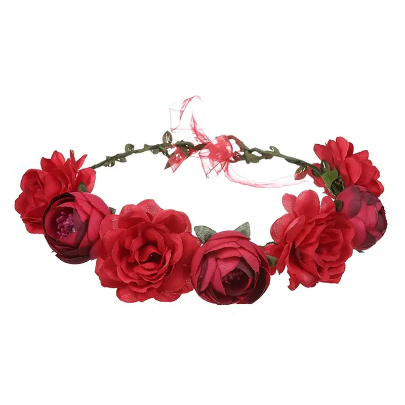 Red Flower Crown Simple