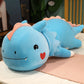 Giant Blue Lying Dinosaur Plush Toy