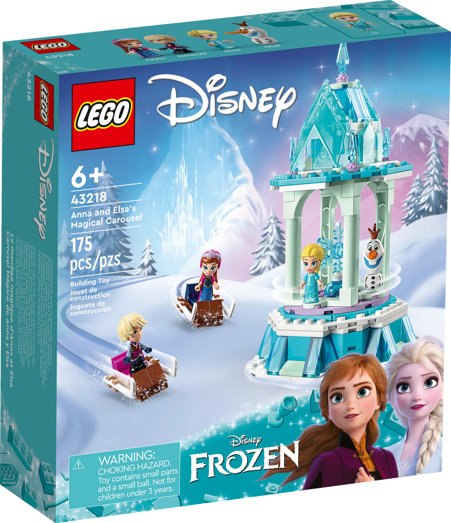 LEGO Disney Princess Anna's and Elsa's Magic Carousel 43218