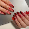 blood stain nails