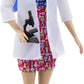 Barbie Scientist Fashion Doll with Blue Hair, Lab Coat & Flats, Microscope Accessory