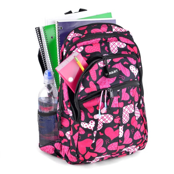 Pink Heart Pattern Novelty Backpack