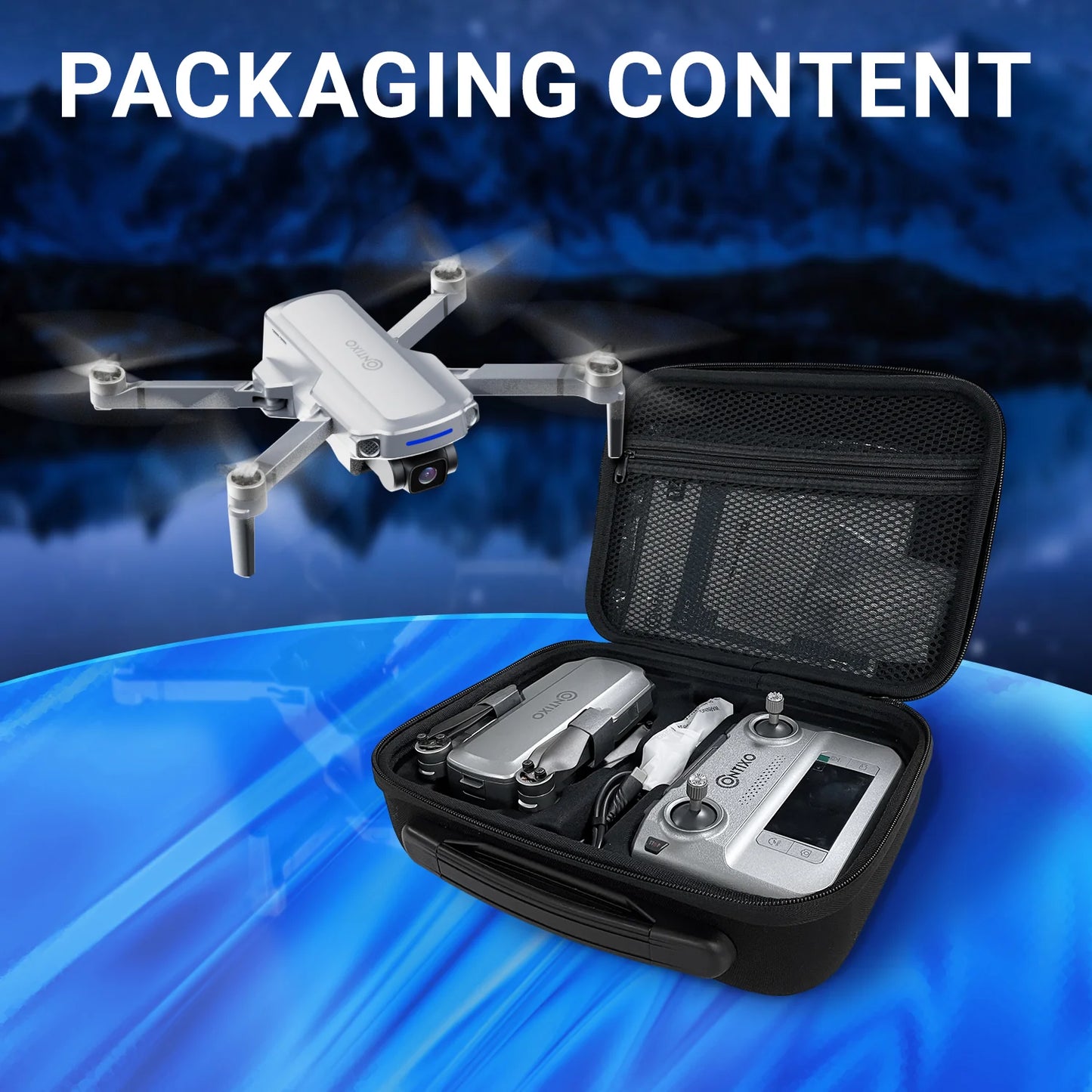 Contixo F28 Pro Foldable Drone with 4K FHD Camera and Carrying Case