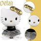 HELLO KITTY 9.5" COLL PLUSH BLACK & GOLD DRESS