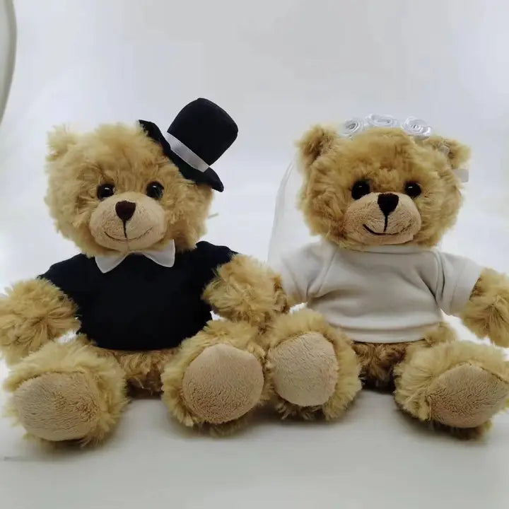 Bride and Groom Bear Set 6"