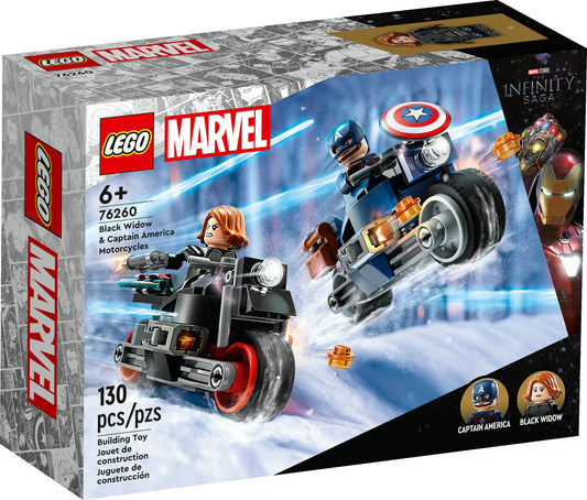 LEGO Marvel Black Widow & Captain America Motorcycles 76260