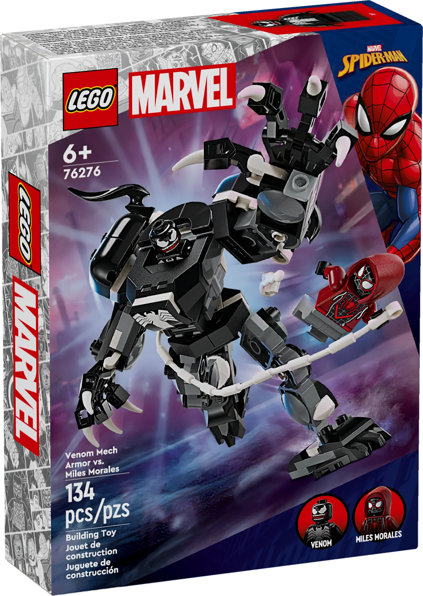 LEGO Marvel Venom Mech Armor vs. Miles Morales 76276