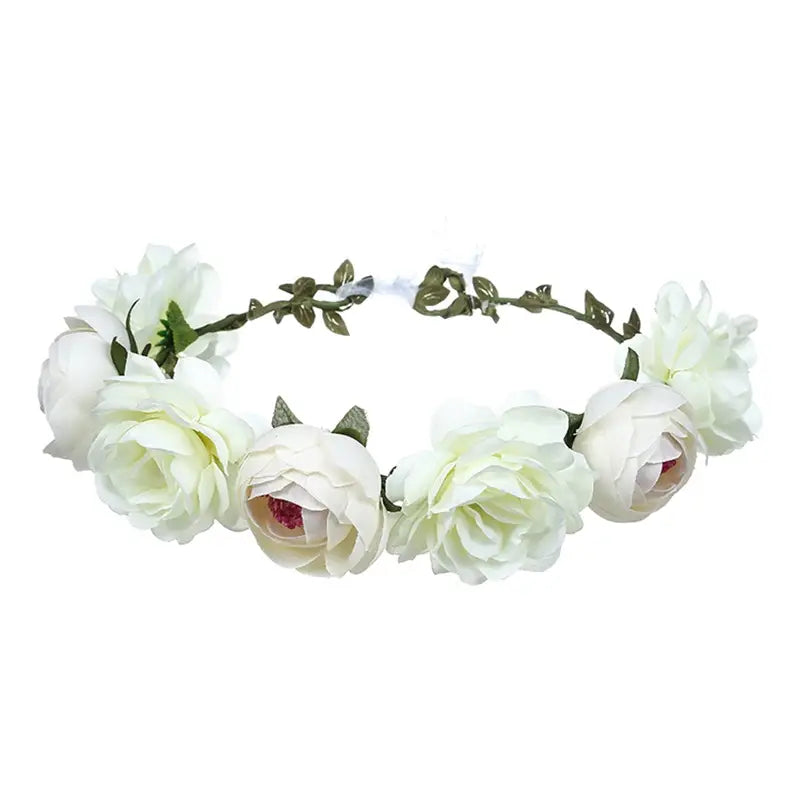 Creme Flower Crown Simple