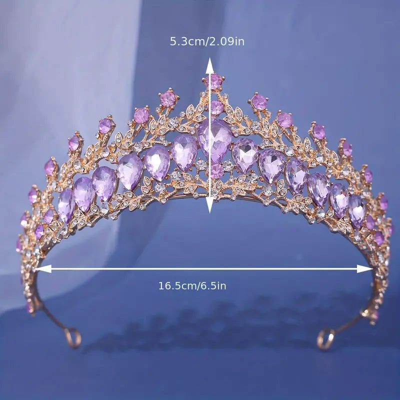 Purple-Rose Tiara Small