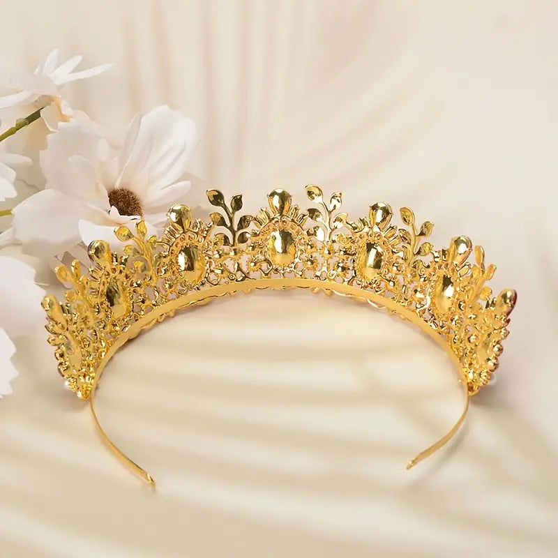 Red-Golden Round Tiara