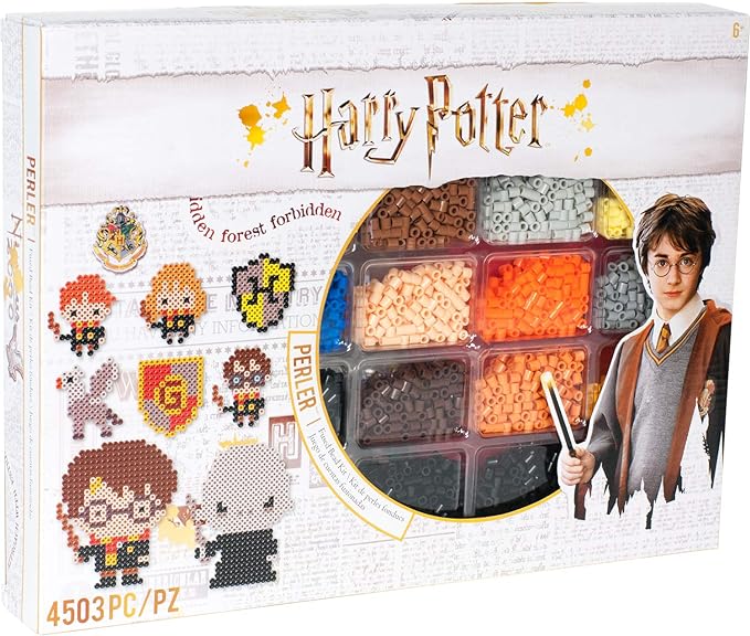 Perler 80-54345 Harry Potter Fuse Bead Kit for Kids and Adults, Comes with 19 Patterns, Multicolor, 4503pcs