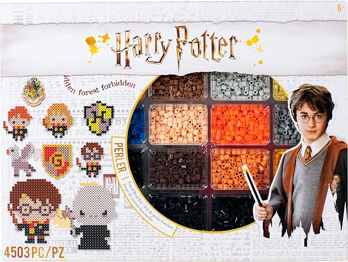 Perler 80-54345 Harry Potter Fuse Bead Kit for Kids and Adults, Comes with 19 Patterns, Multicolor, 4503pcs