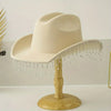 Beige Cowboy Dangly Hat