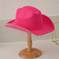 Pink Dangly Cowboy Hat