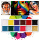 12 Colors Halloween Mardi Gras Makeup Face Paint Body Paint Oil Palette