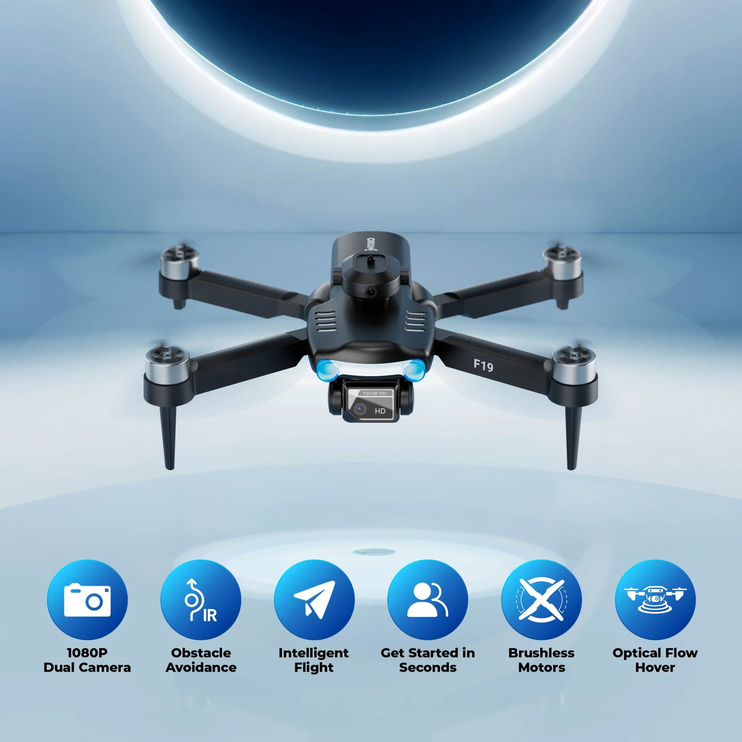 Contixo F19 Midnight Shadow Beginner Stunt Drone with Photo & Video HD Camera