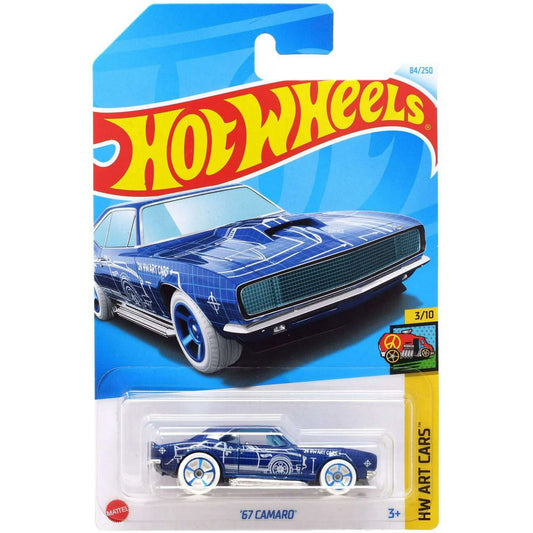 '67 Camaro 3/10 #84/250, HW Art Cars Hot Wheels