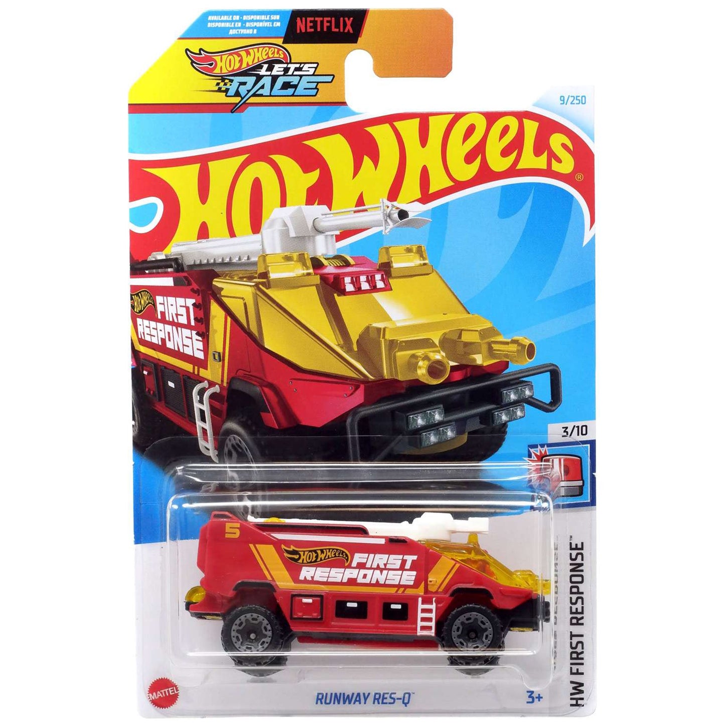 Runway Res-Q 3/10 #9/250, HW First Response Hot Wheels