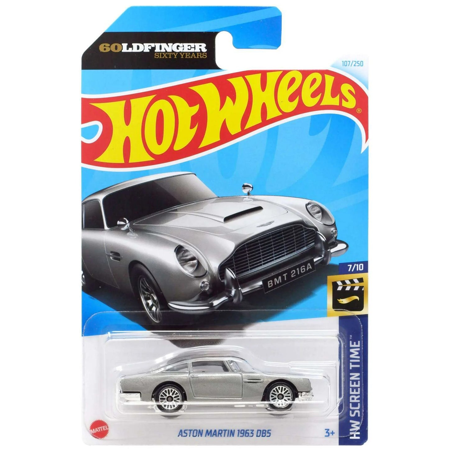 Aston Martin 1963 DB5 7/10 #107/250, HW Screen Time Hot Wheels