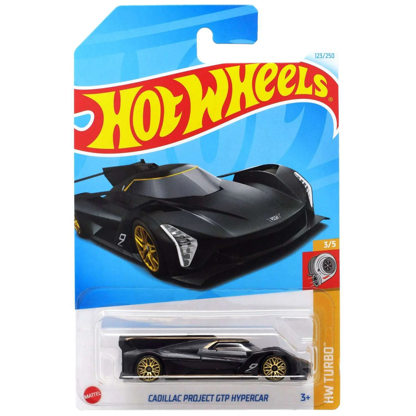 Cadillac Project GTP Hypercar 3/5 #123/250, HW Turbo Hot Wheels