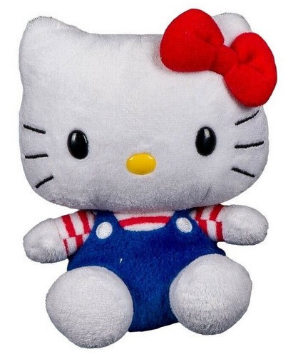 Hello Kitty 17" Plushie W/Overall Outfit