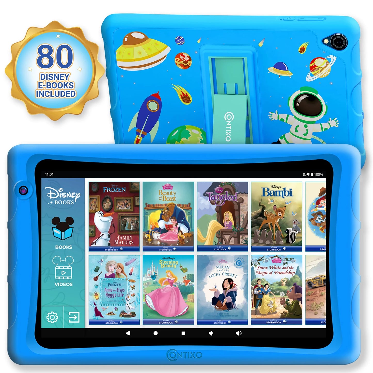 Contixo K80 8-Inch Kids Tablet Featuring 80 Disney eBooks - 2GB + 64GB