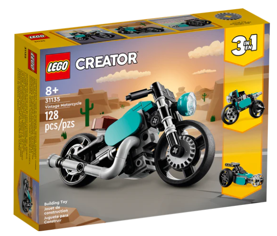 LEGO Creator 3 in 1 Vintage Motorcycle Set 31135