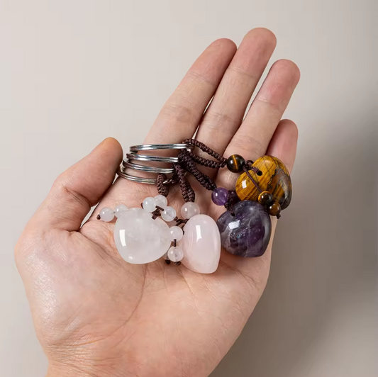 Clear Crystal Keychain