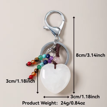 Clear Crystal Keychain