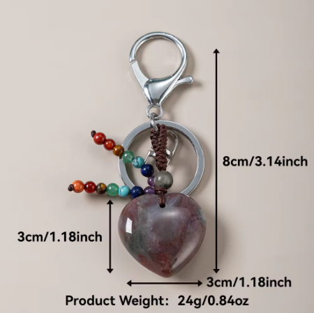 Indian Agate Keychain