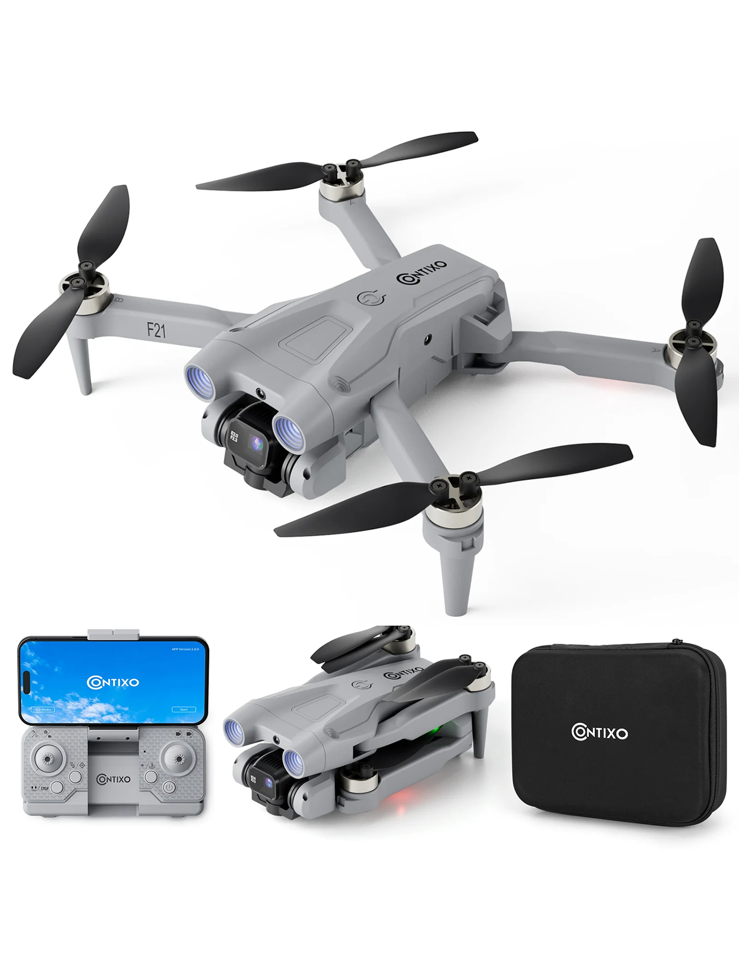 Contixo F21 Elite Sky Remote Control Beginner Drone with 1080P HD Camera