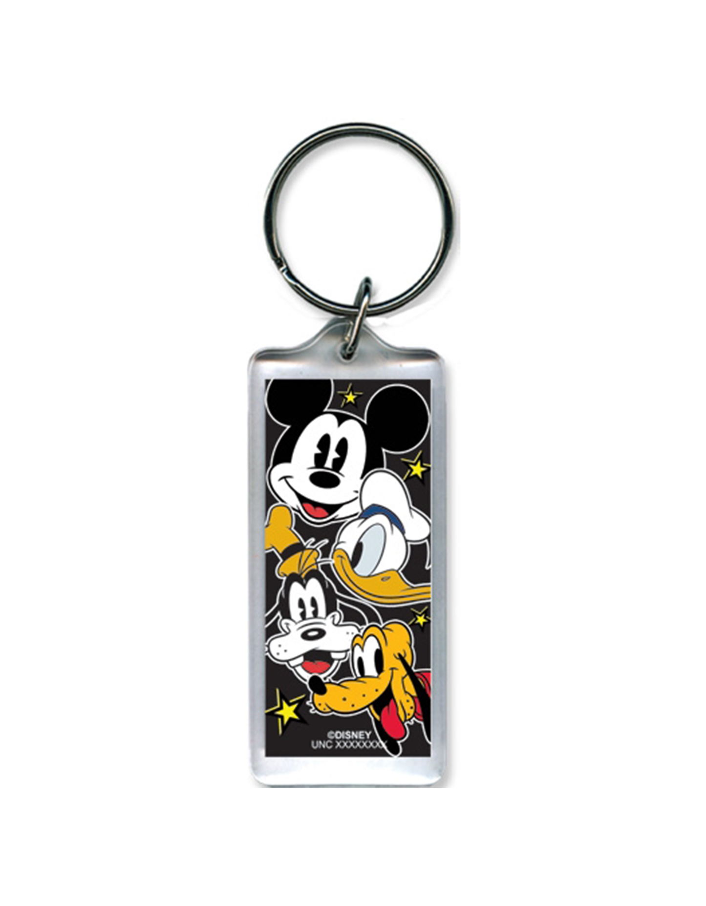 Heads Up Mickey Donald Goofy Pluto Lucite Keychain