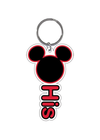 "His" Mickey Icon Lasercut Keychain