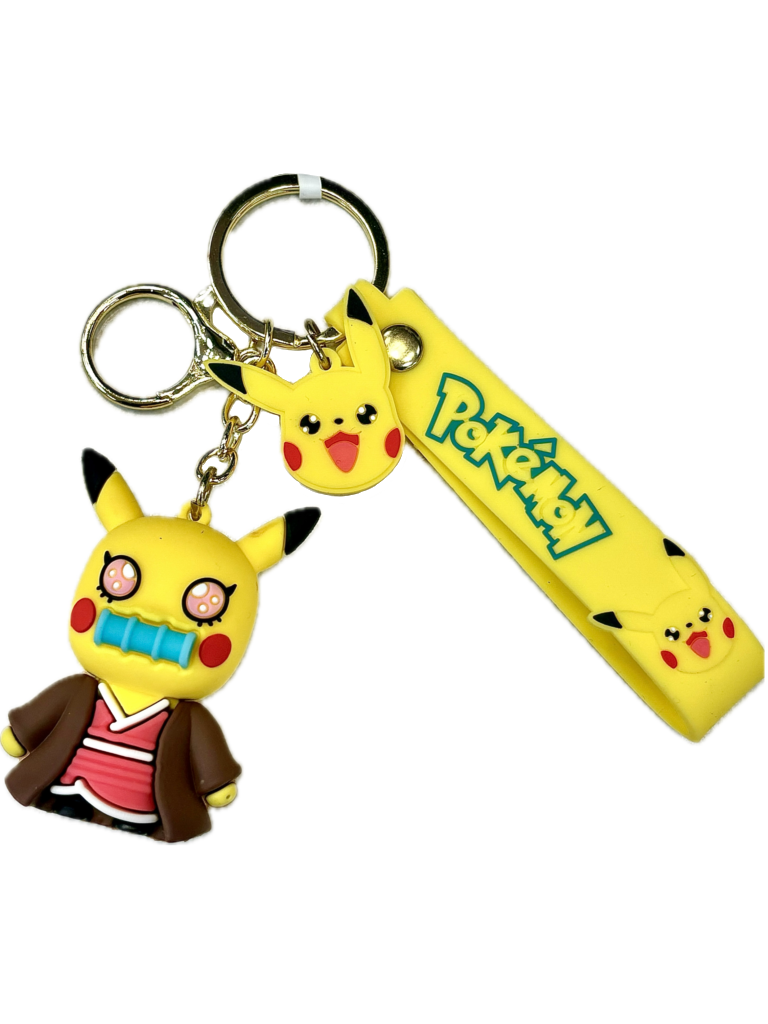 Pokemon X Demon Slayer Handbag Keychain