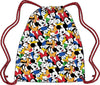 Drawstring Tote Fab 5 Mickey Pluto Donald Goofy Minnie, White