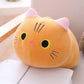 Orange Soft Cat Plush Pillow