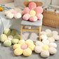 Pink Yellow Flower Plush Pillow Cushion