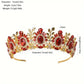 Red-Golden Round Tiara