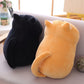 Orange Soft Cat Plush Pillow