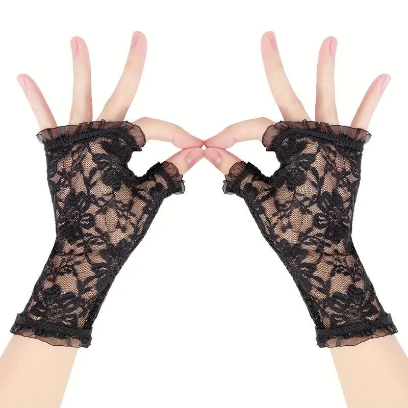 Lace Flower Gloves