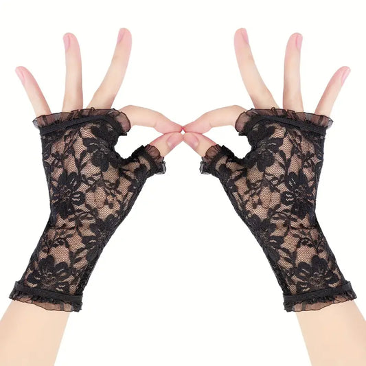 Lace Flower Gloves