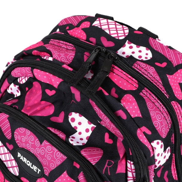 Pink Heart Pattern Novelty Backpack