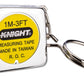 Key Chain Tape Measure, Small 1.25"