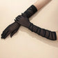 1 Pair of Chic Mesh Breathable Long Gloves- black