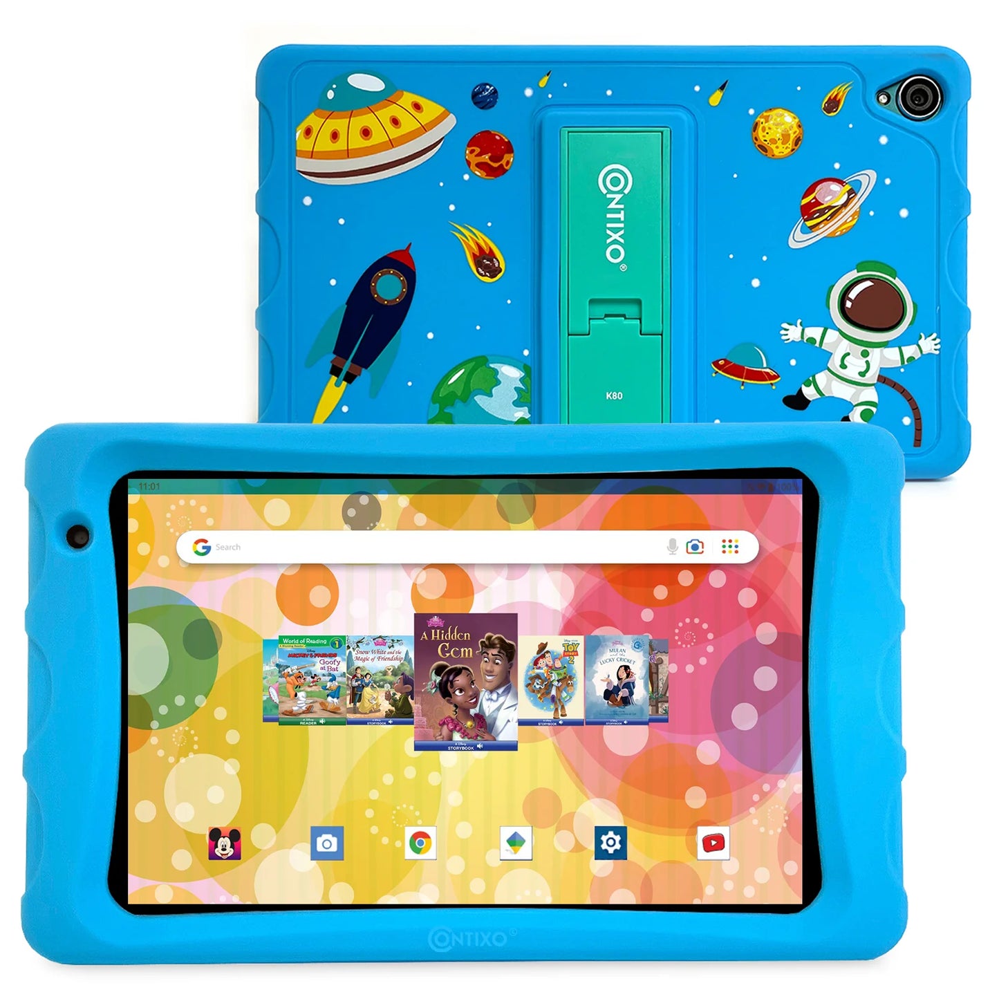 Contixo K81 8-Inch Kids Tablet Featuring 80 Disney eBooks - 4GB + 64GB