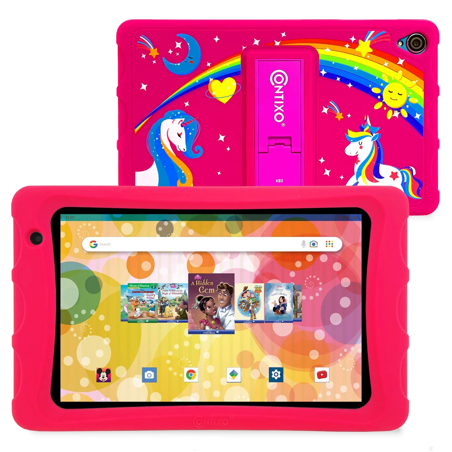 Contixo K81 8-Inch Kids Tablet Featuring 80 Disney eBooks - 4GB + 64GB