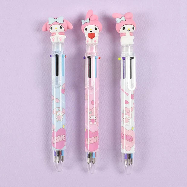 My Melody Single Random 6 Color Ball Point Pen- 0.7mm