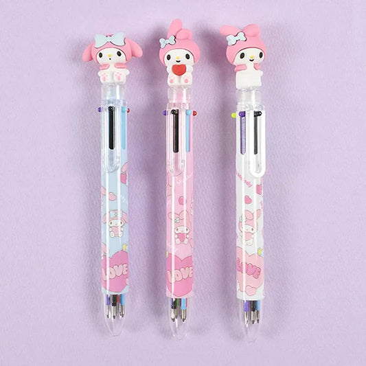 My Melody Single Random 6 Color Ball Point Pen- 0.7mm